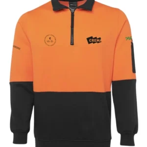 205NR HiVis Half Zip Fleecy Sweater