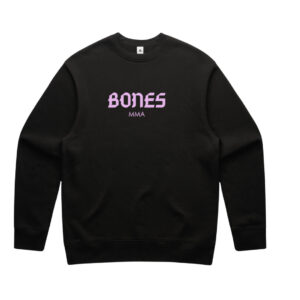 Bones Pink Print Relax Crew