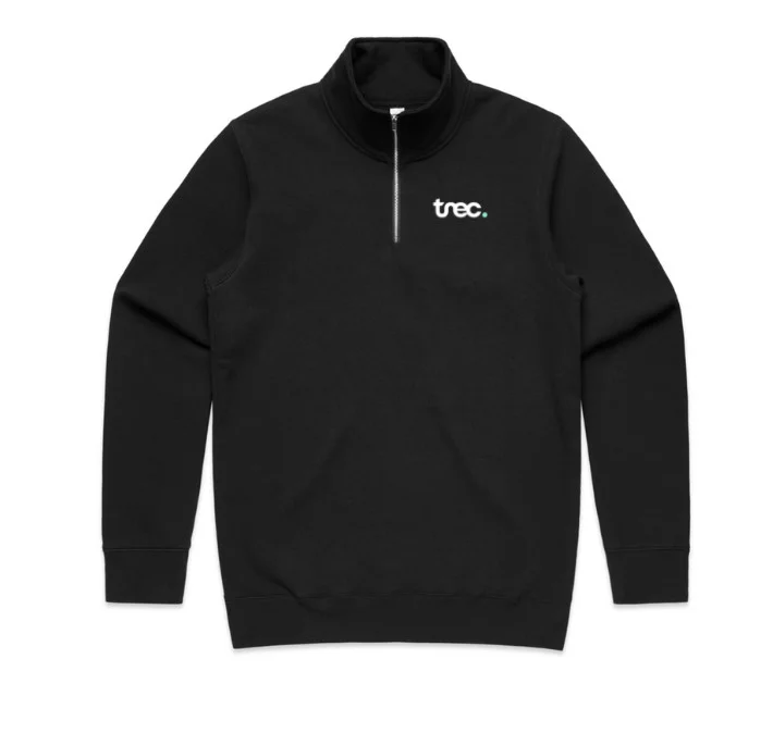 Trec Half Zip Stencil Sweater