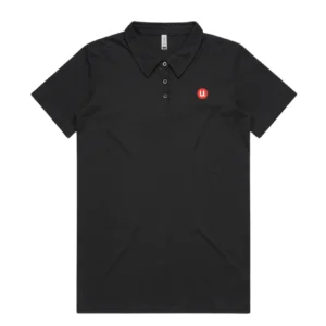 U Financial Black or White Amy Polo - Womens