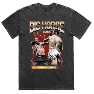 Bones Jaiven BIG HORSE Tee - Heavy Stone Wash