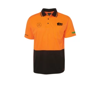 The Canopy HiVis Dri Polo - Orange/Black
