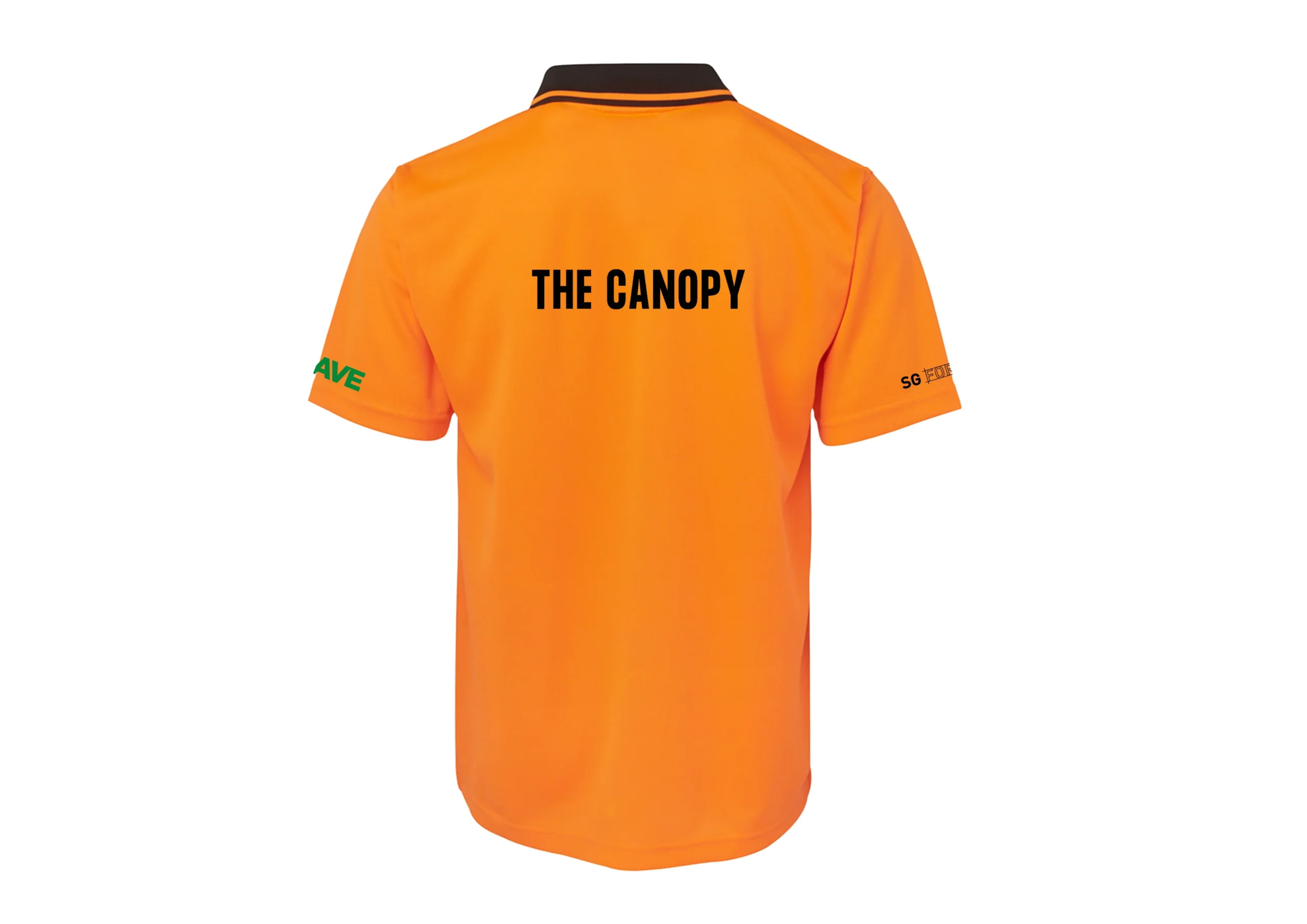 The Canopy HiVis Dri Polo - Orange/Black - Image 2