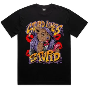 Red Flags & Lip Gloss Up Front Block Tee