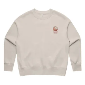 Village Wellness WOMEN'S STAFF RELAXED CREW Bone