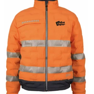 Crema Onsite Graphene Puffer Jacket - Orange/Charcoal (EMB)