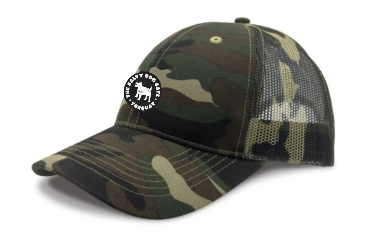 Salty Dog Camo Trucker Cap – Camouflage Mesh Snapback Hat