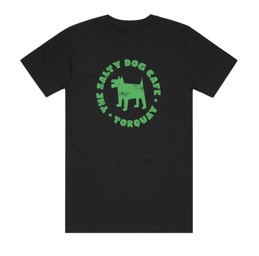 Salty Dog Staple Tee – Black Premium Cotton T-Shirt (Multiple Print Colours) - Image 3