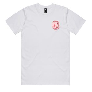 pond cafe retro badge small tee front